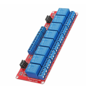 12V 8-Channel Relay Module Board with Optocouplers