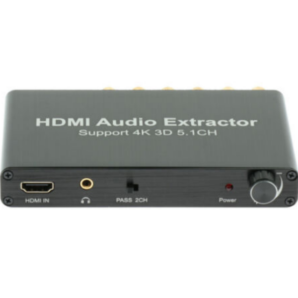 5.1CH 4K 3D HDMI Audio Extractor Converter HDMI to HDMI Decoder Adapter