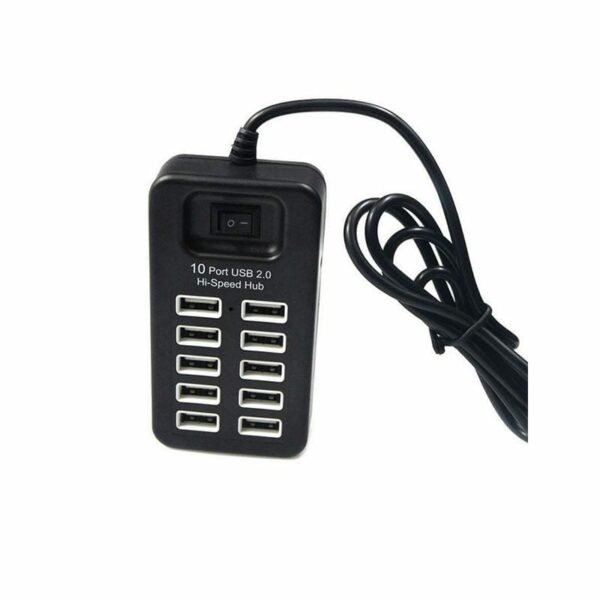Σταθμος φορτισης P-1603 10 Ports USB Hub Μαύρο