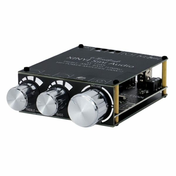 XY-t100L Amplifier Ήχου class D 2X100W RMS HIFI bluetooth 5.0 Stereo Power Amplifier APP USB