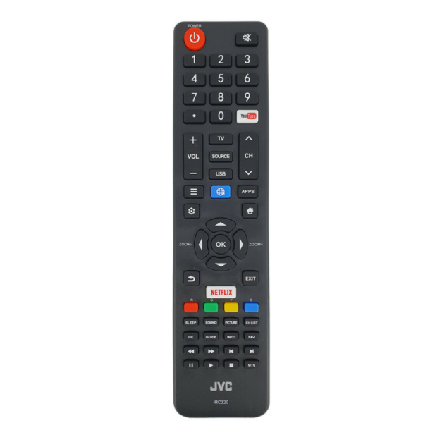 RC320  Jvc Τηλεχειριστήριο NETFLIX