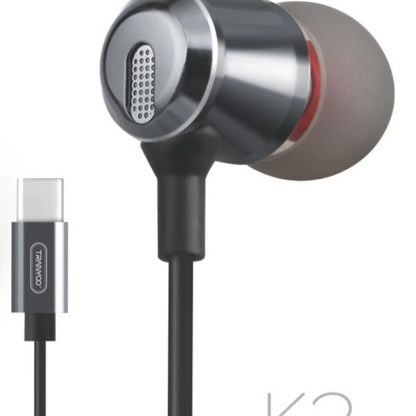 K3 Type-C Stereo Headset Ακουστικά με μικρόφωνο μαυρο Tranyoo