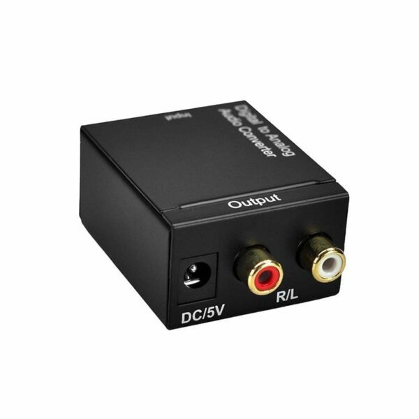 Optical/Toslink/Coaxial to RCA Μετατροπέας Ψηφιακού Ήχου Σε Αναλογικό Με Τροφοδοτικό.
