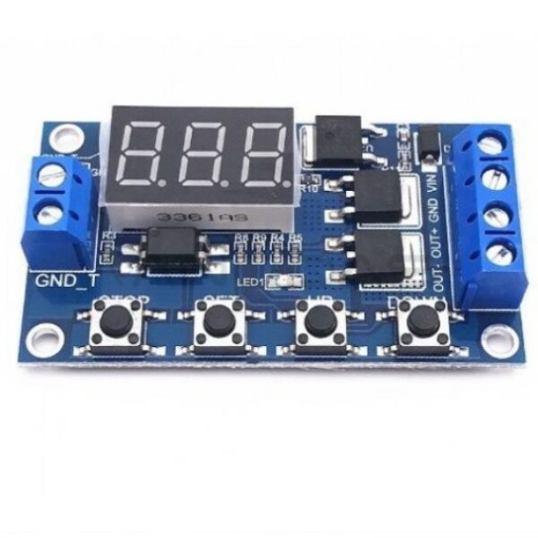 12V LED Display Digital Programmable Timer Timing Relay Module Self-lock Switch