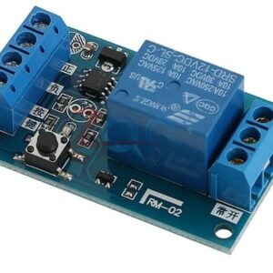 12V Bond Button Bistable Relay Module Car Modification Switch One Key Start and Stop Self-Locking