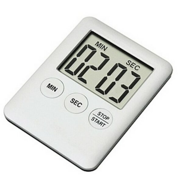 Mini Digital Kitchen Time Timer Magnetic Clock White