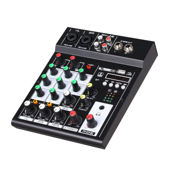 M-4U  4 κανάλια USB Portable Mixer Bluetooth Rec Live Studio DJ Audio Mixing Console