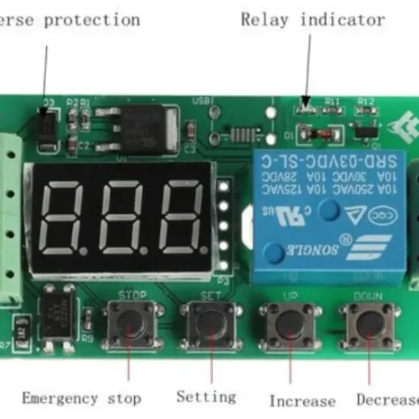 timer-V4 Delay Timing Relay Module 12V LED Display