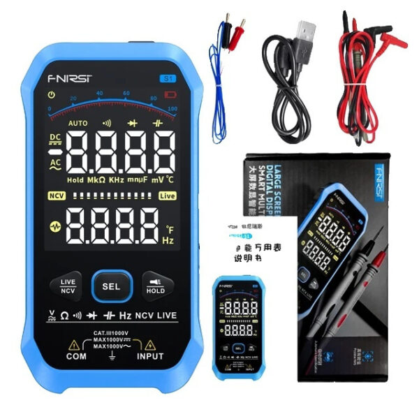 Fnirsi-s1 Smart Digital Multimeter 9999counts Ac Dc Voltage