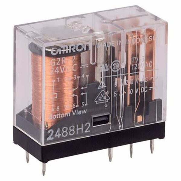 Omron G2R-1-E-24DC SPCO Power Relay 16A 24VDC 8 POLE