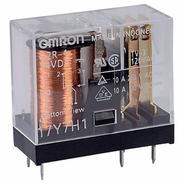 Omron G2R-1-12DC SPCO Power Relay 10A 12VDC 5 POLE