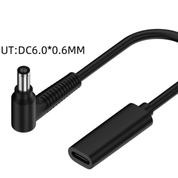 PD type-c Cable adaptor for laptop 6.0mm*0.6mm