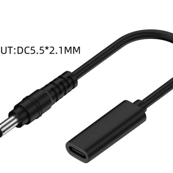 PD type-c Cable adaptor for laptop 5.5mm*2.1mm