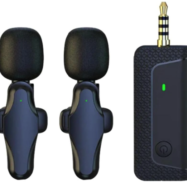 K-35 PRO Διπλο Ασύρματο Μικρόφωνο πέτο Lavalier Omnidirectional Mic Plug and Play