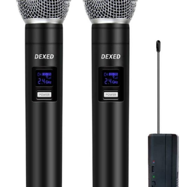 KTV2 Ασύρματo Μικρόφωνο δυναμικο UHF PLL διπλο